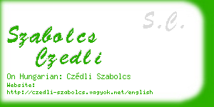 szabolcs czedli business card