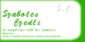 szabolcs czedli business card